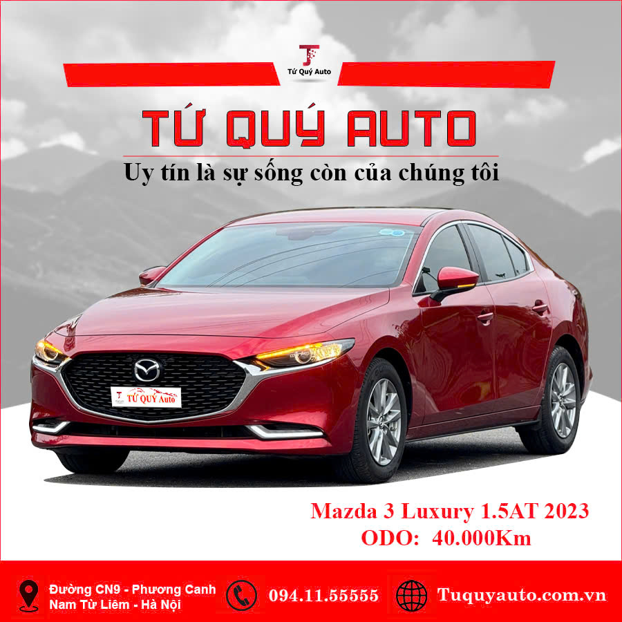Xe Mazda 3 1.5L Luxury 2023 - Đỏ Pha Lê