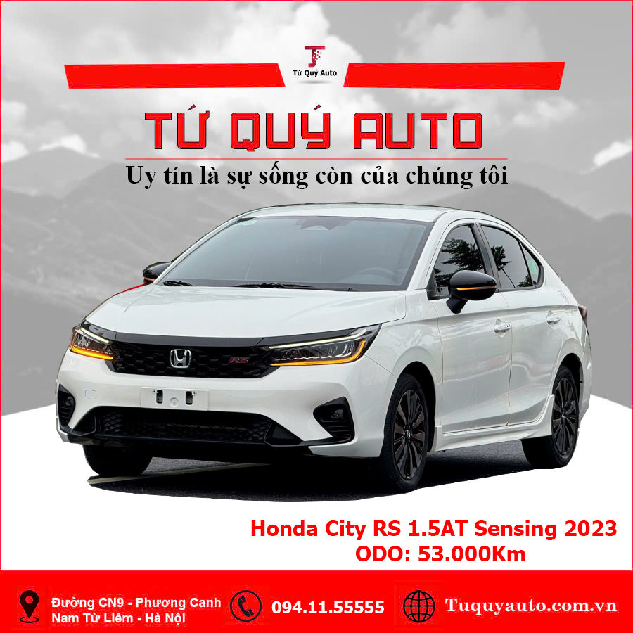 Xe Honda City RS Sensing 1.5 AT 2023 - Trắng