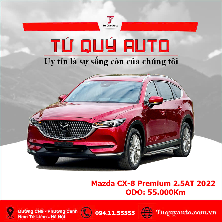 Xe Mazda CX8 Premium 2.5AT 2022 - Đỏ