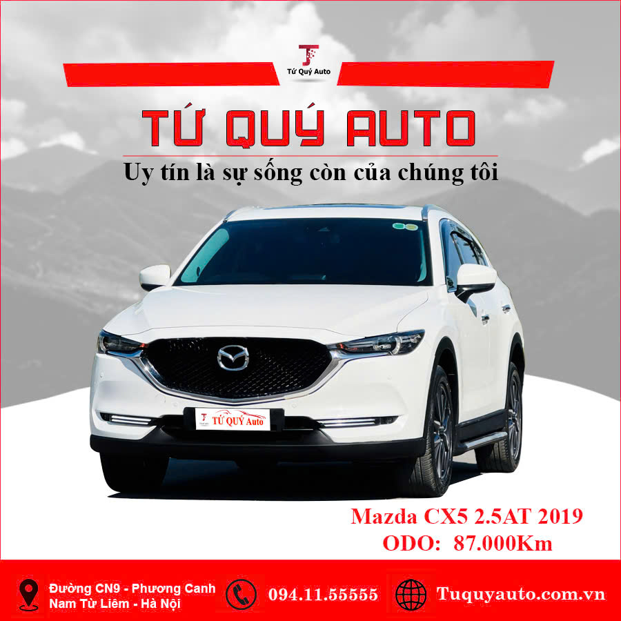 Xe Mazda CX5 2.5 AT 2WD 2019 - Trắng