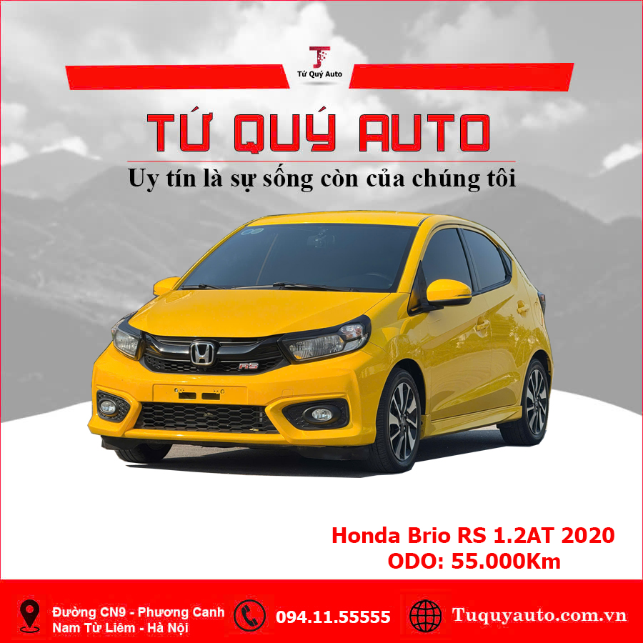Xe Honda Brio RS 1.2AT 2020 - Vàng