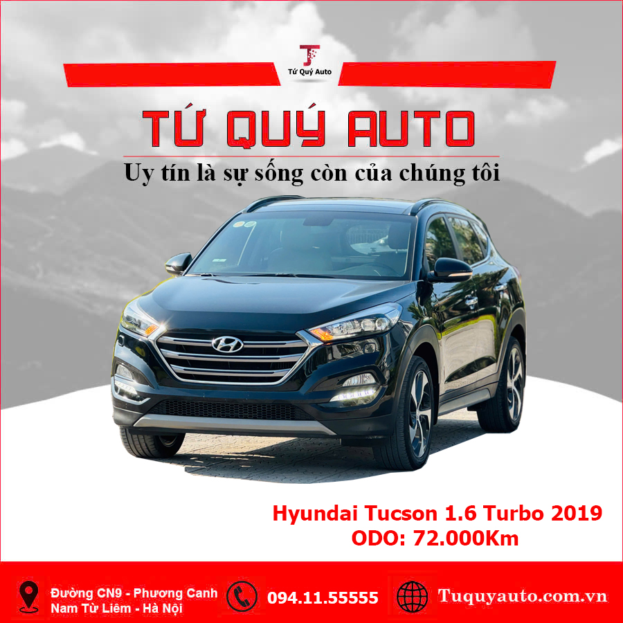 Xe Hyundai Tucson 1.6 AT Turbo 2019 - Đen