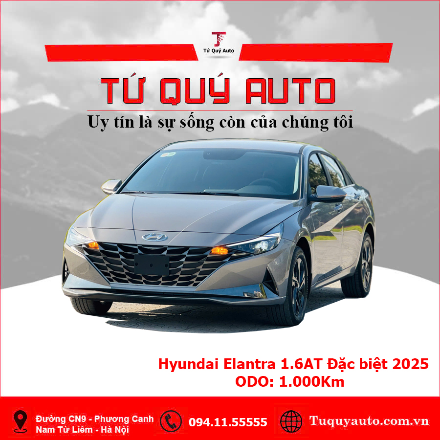 Xe Hyundai Elantra 1.6 AT Đặc biệt 2025 - Xám