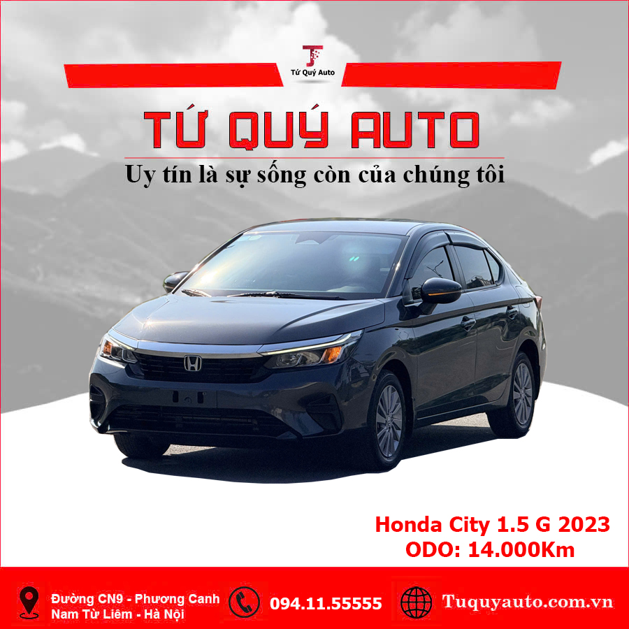 Xe Honda City G 1.5 AT 2023 - Xanh Đen