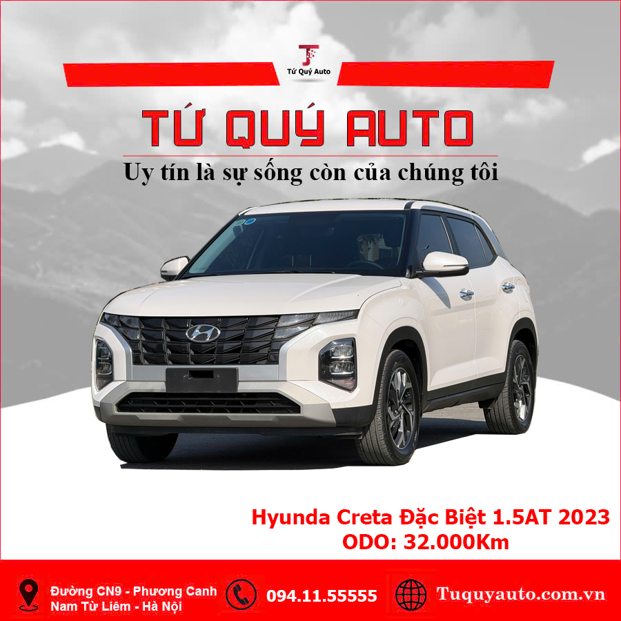 Xe Hyundai Creta Đặc biệt 1.5 AT 2023 - Trắng