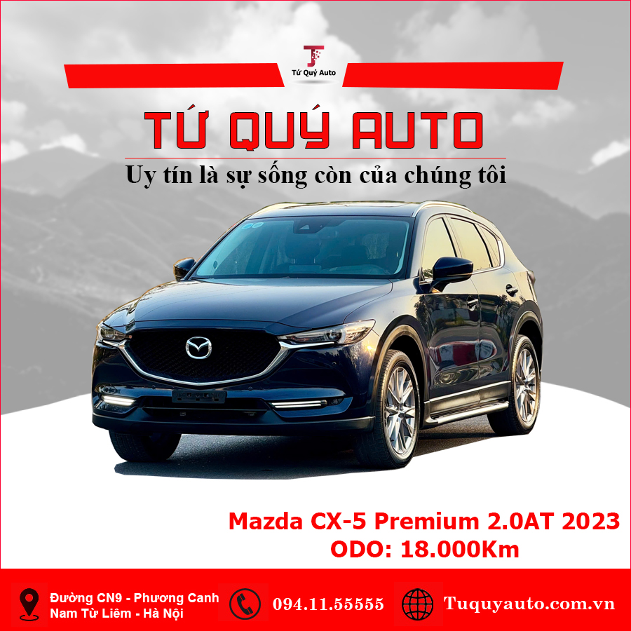 Xe Mazda CX5 Premium 2.0 AT 2023 - Xanh Đen