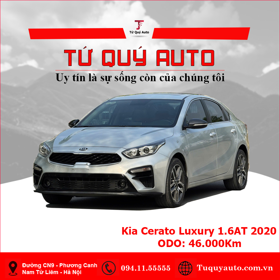 Xe Kia Cerato 1.6 AT Luxury 2020 - Bạc