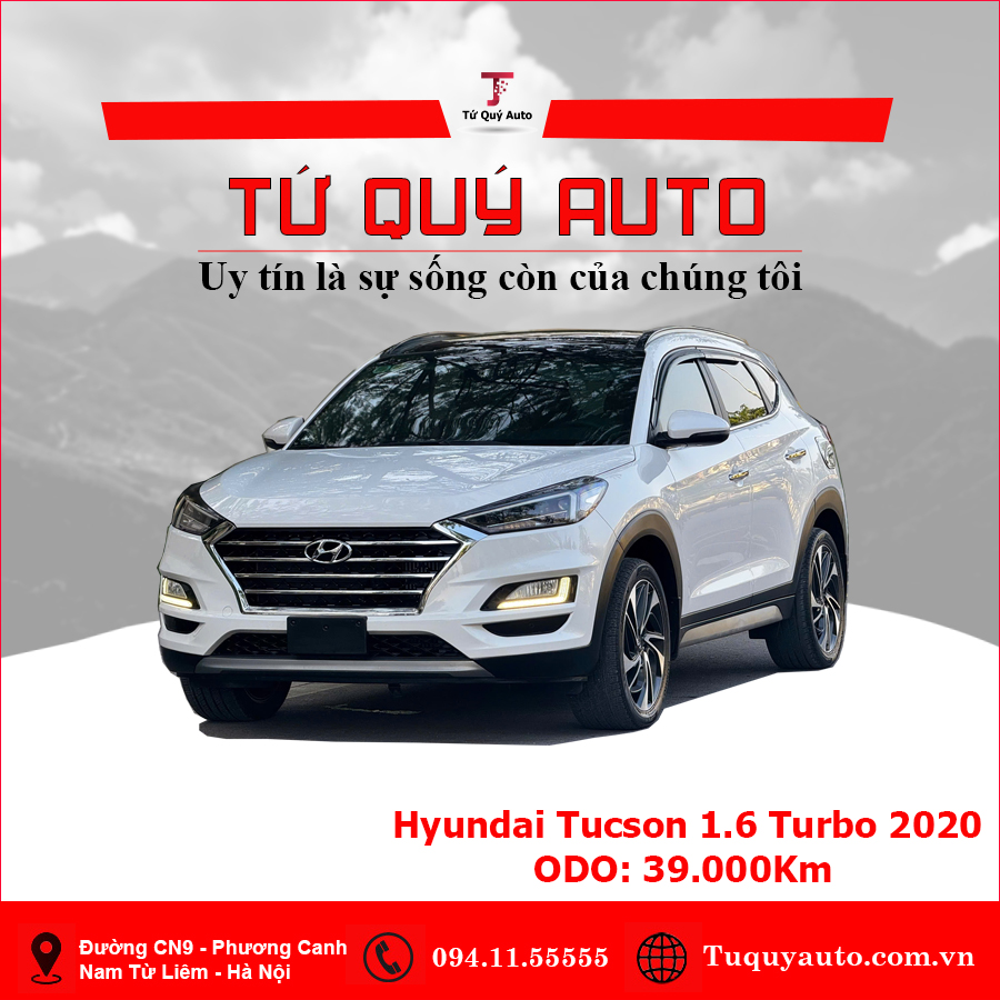 Xe Hyundai Tucson 1.6 AT Turbo 2020 - Trắng