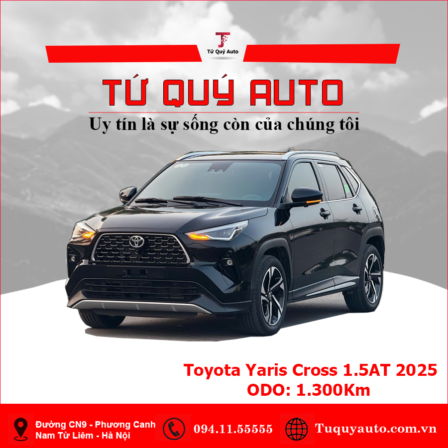 Xe Toyota Yaris Cross 1.5AT 2025 - Đen