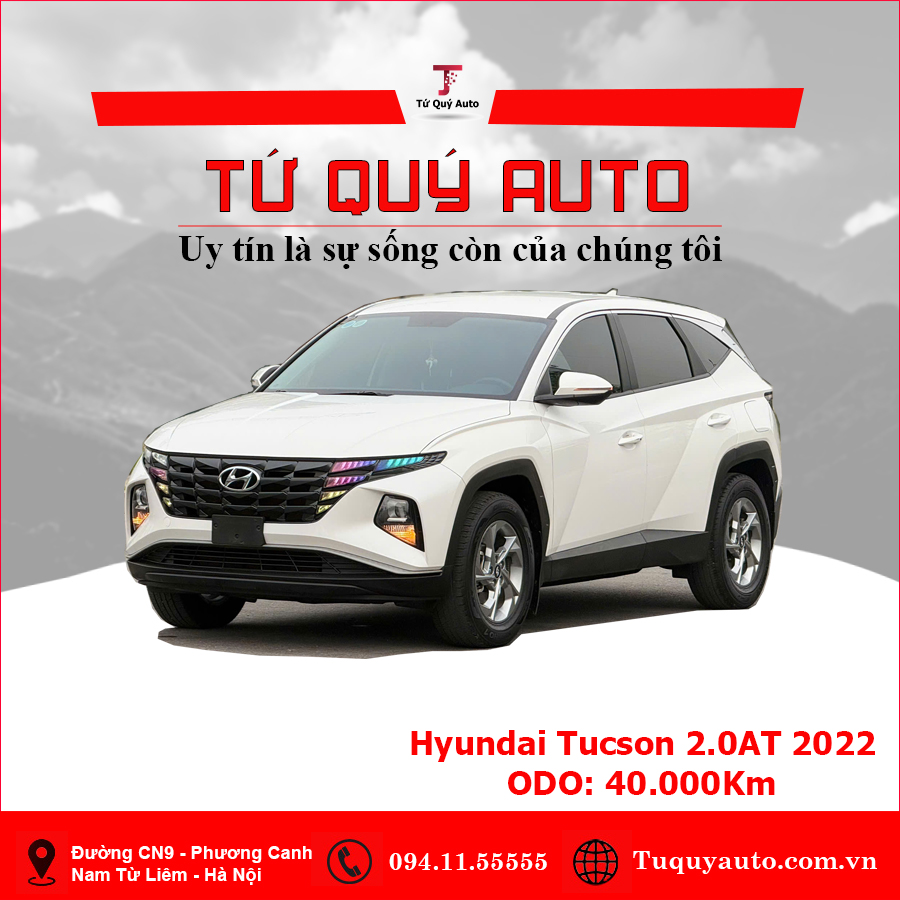 Xe Hyundai Tucson 2.0 AT Tiêu chuẩn 2022 - Trắng