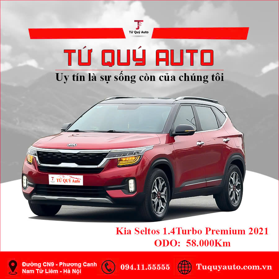 Xe Kia Seltos Premium 1.4 AT 2021 - Đỏ