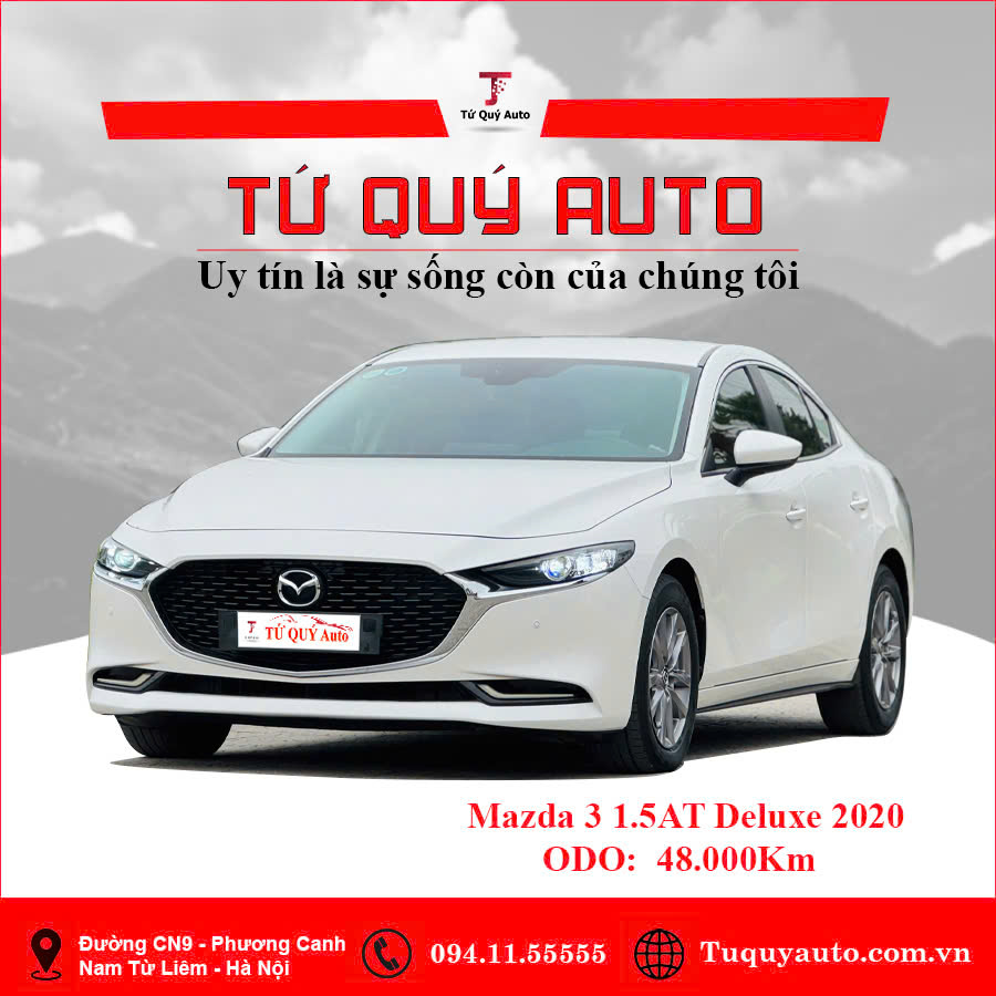 Xe Mazda 3 1.5L Deluxe 2020 - Trắng
