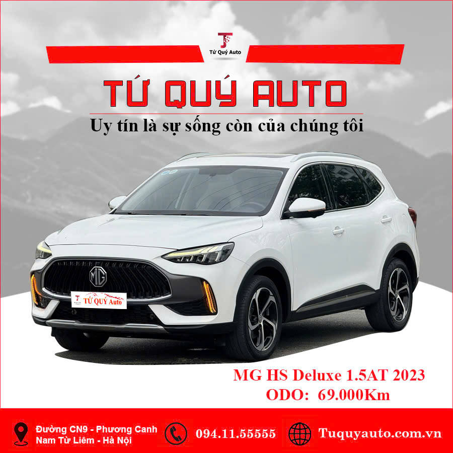Xe MG HS 1.5T DEL 2023 - Trắng