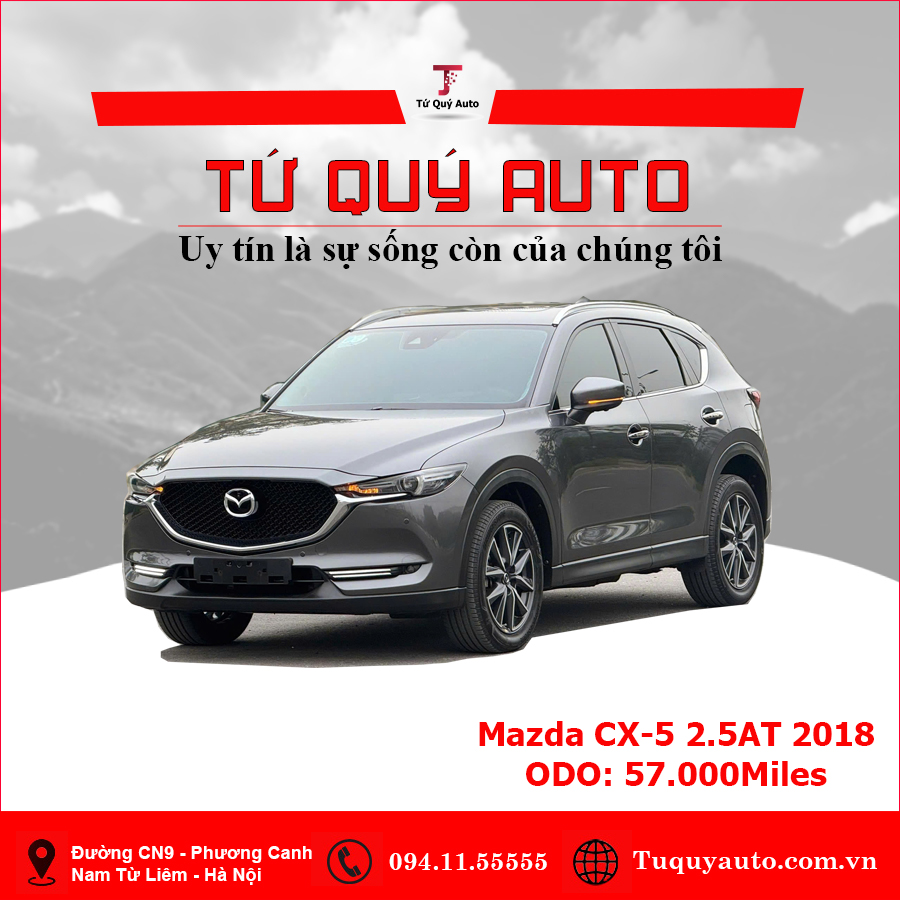 Xe Mazda CX5 2.5 AT 2WD 2018 - Xám