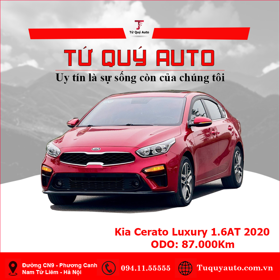 Xe Kia Cerato 1.6 AT Luxury 2020 - Đỏ