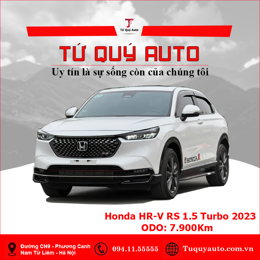 Xe Honda HRV RS 1.5 Turbo 2023 - Trắng