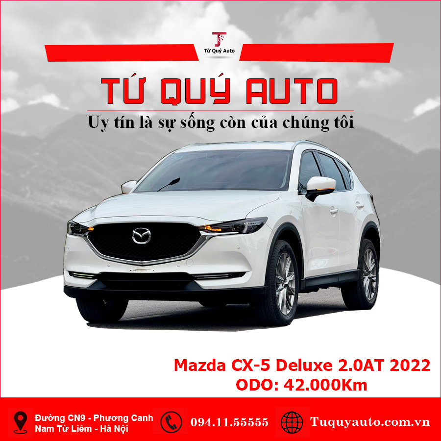 Xe Mazda CX5 Deluxe 2.0 AT 2022 - Trắng