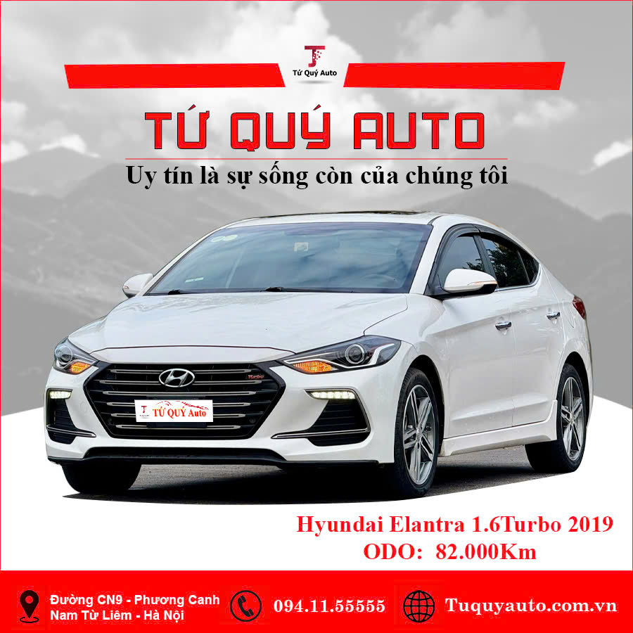 Xe Hyundai Elantra Sport 1.6 AT 2019 - Trắng