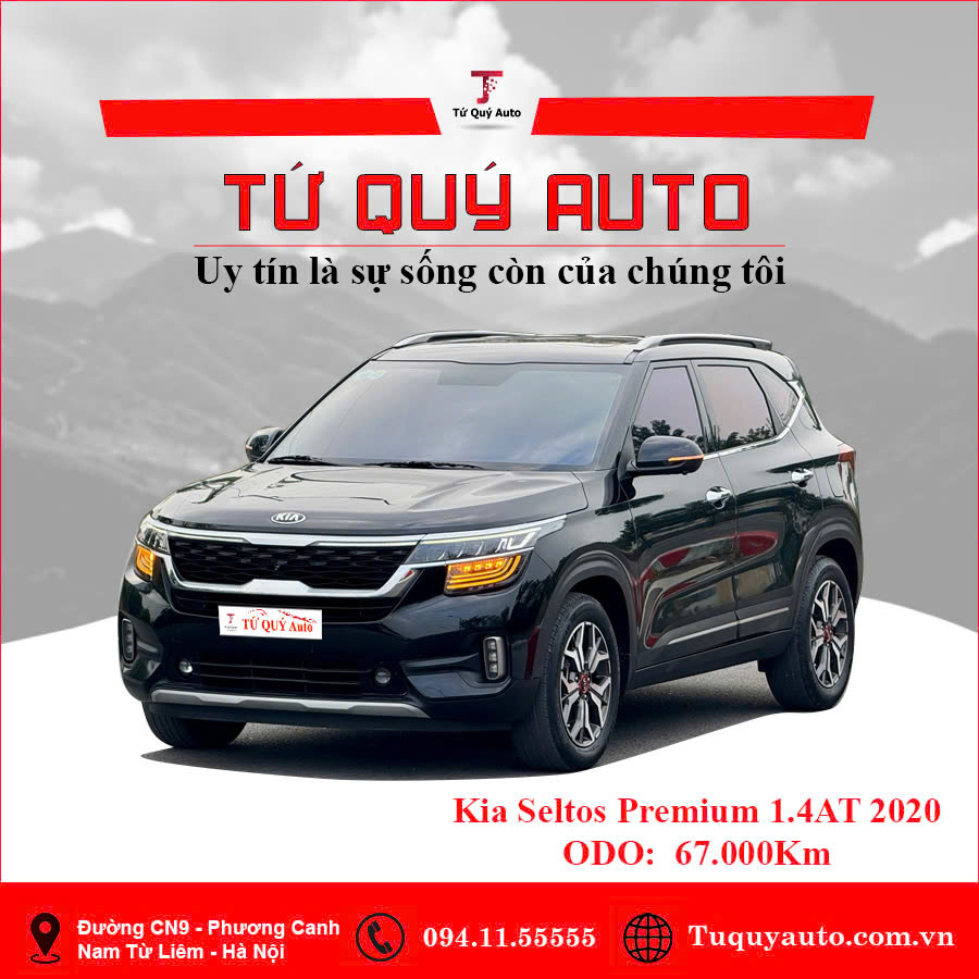 Xe Kia Seltos Premium 1.4 AT 2020 - Đen