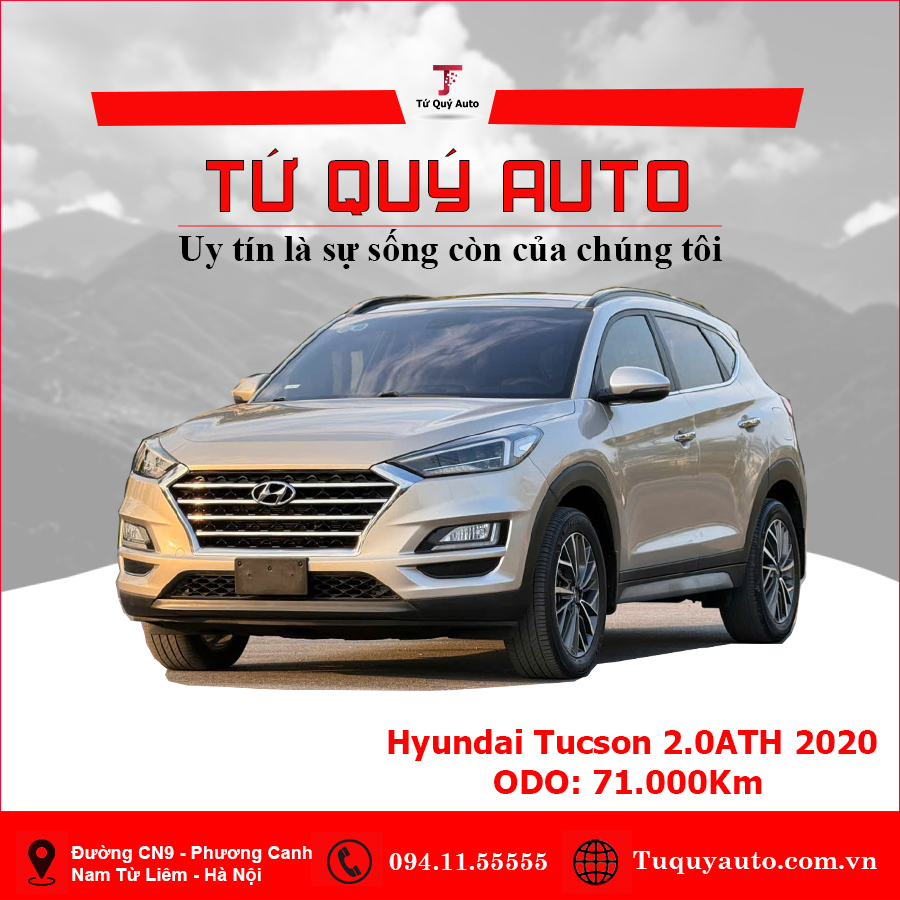 Xe Hyundai Tucson 2.0 AT Đặc biệt 2020 - Vàng Cát