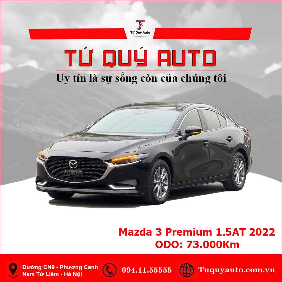 Xe Mazda 3 1.5L Premium 2022 - Đen