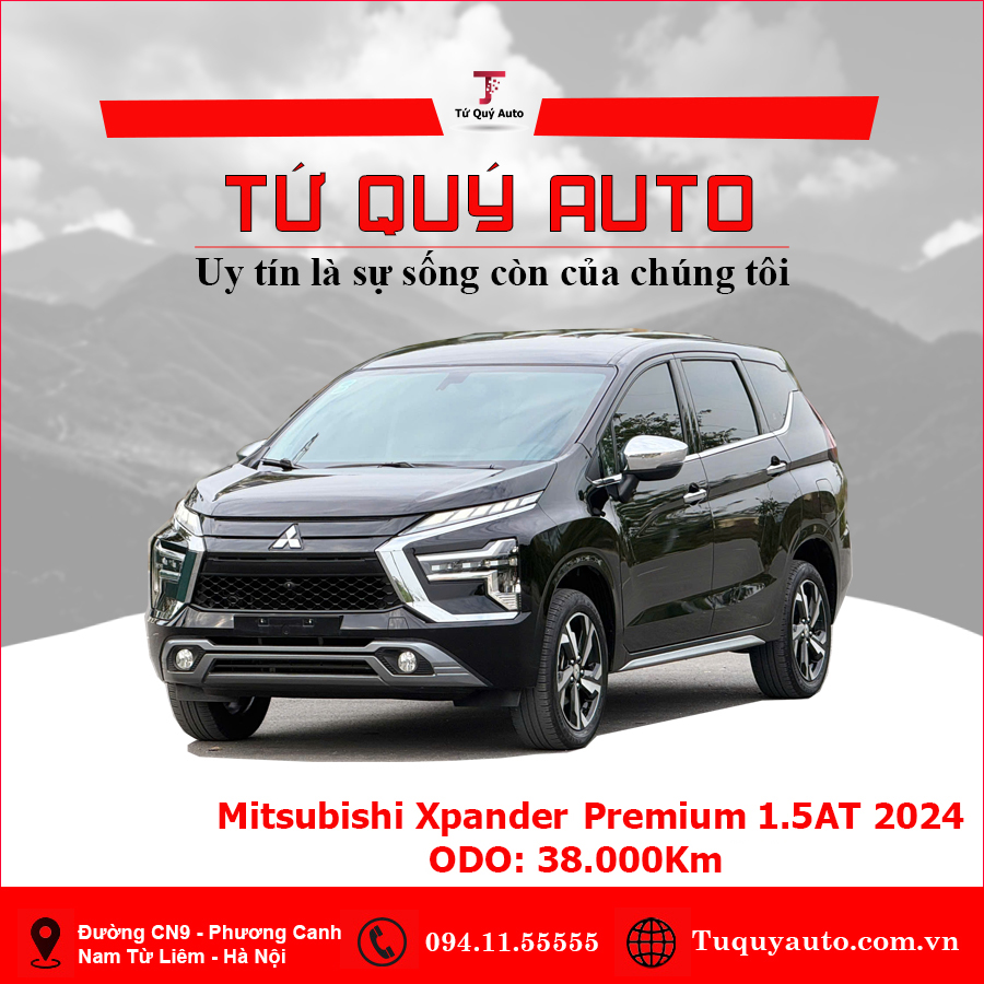 Xe Mitsubishi Xpander Premium 1.5 AT 2024 - Đen