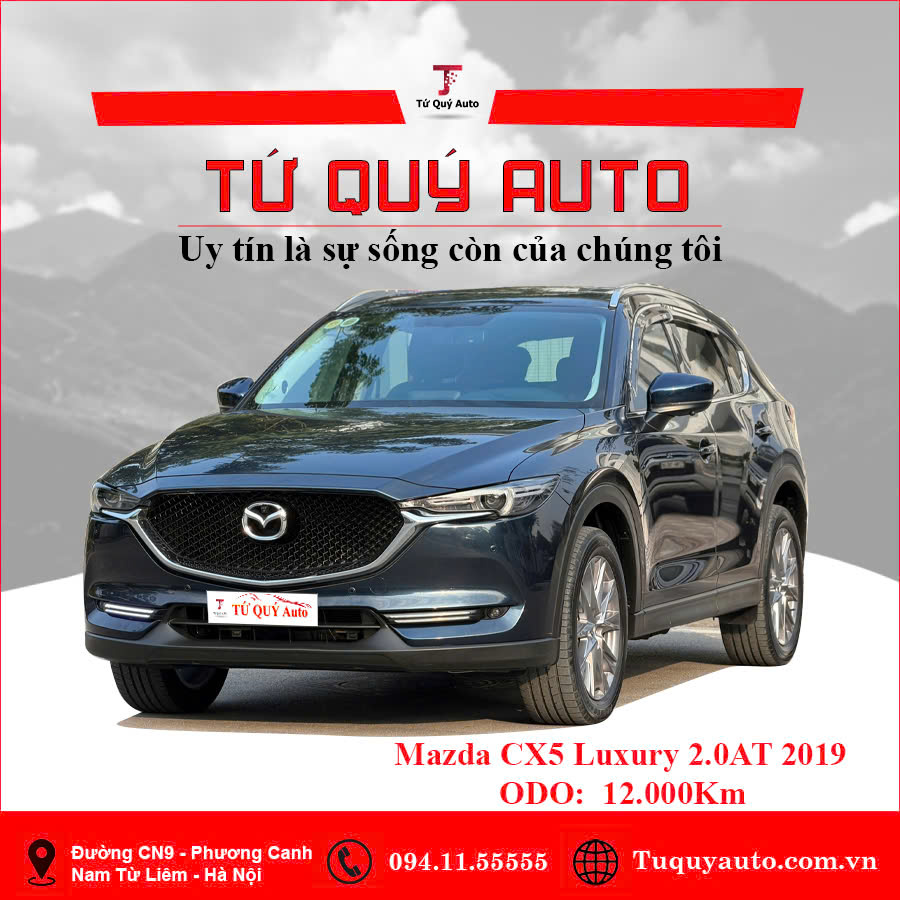 Xe Mazda CX5 2.0 Luxury 2019 - Xanh Đen