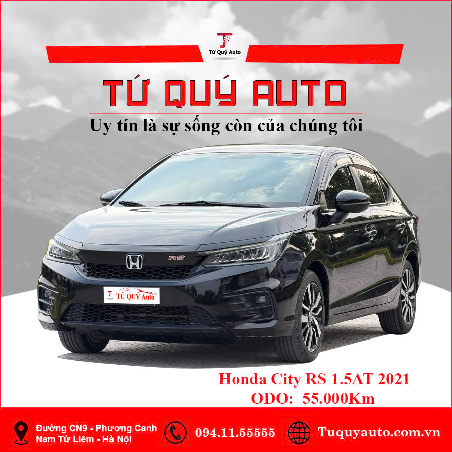 Xe Honda City RS 1.5 AT 2021 - Đen