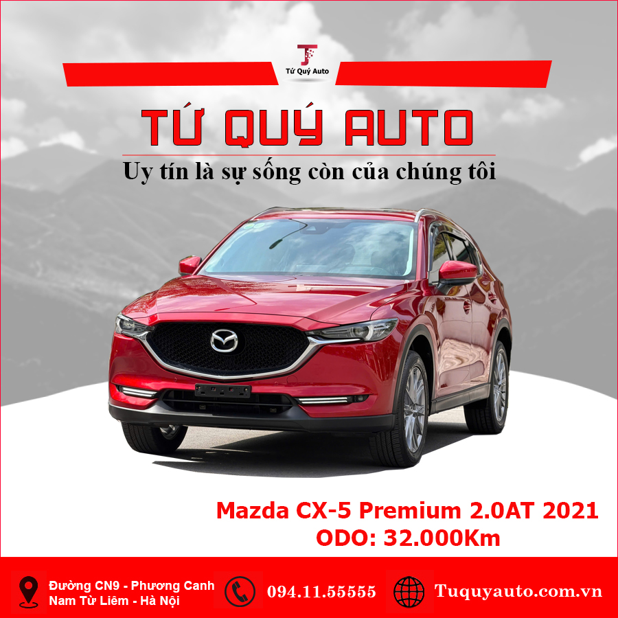 Xe Mazda CX5 Premium 2.0 AT 2021 - Đỏ
