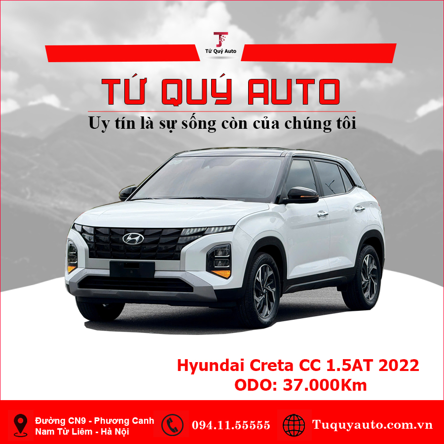 Xe Hyundai Creta Cao cấp 1.5 AT 2022 - Trắng