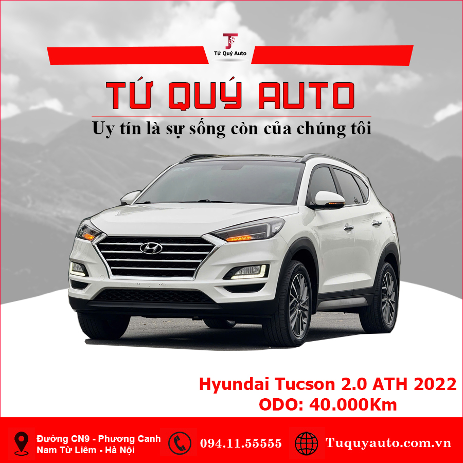 Xe Hyundai Tucson 2.0 AT Đặc biệt 2021 - Trắng