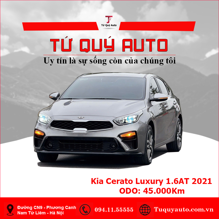 Xe Kia Cerato 1.6 AT Luxury 2021 - Xám