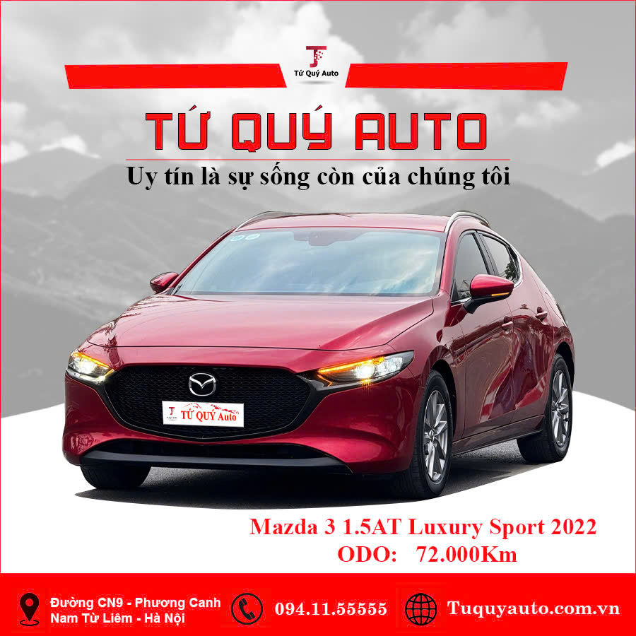 Xe Mazda 3 1.5L Sport Luxury 2022 - Đỏ