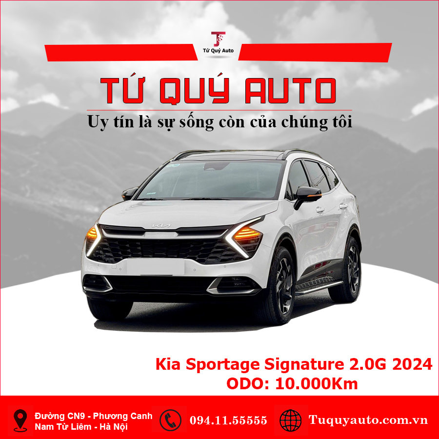 Xe Kia Sportage Signature 2.0G 2024 - Trắng