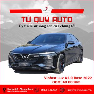 Xe VinFast Lux A 2.0 Tiêu chuẩn 2022 - Đen