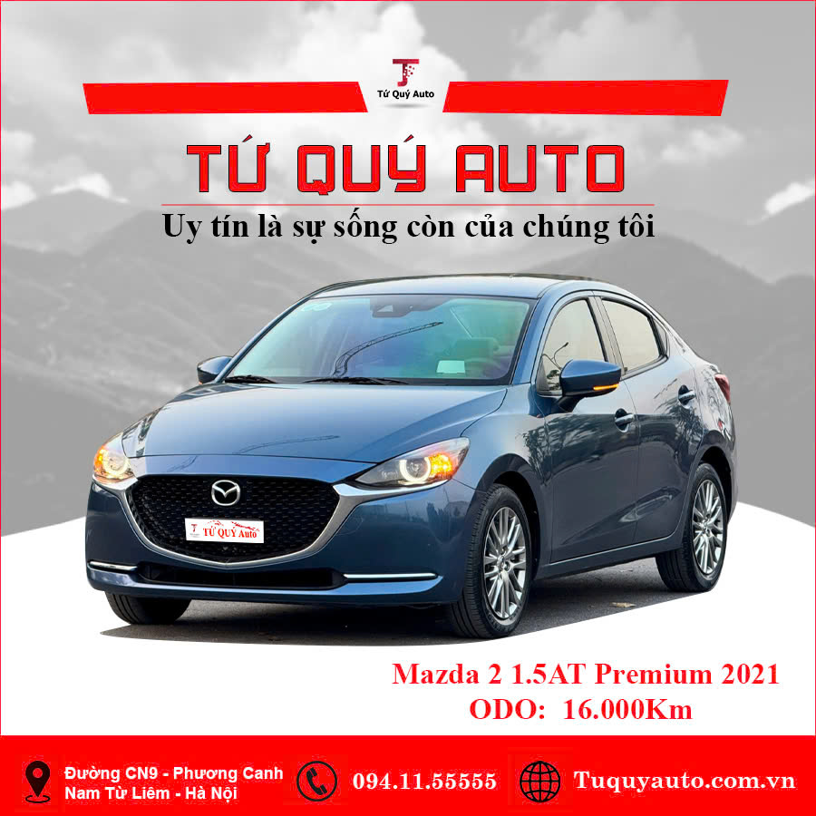 Xe Mazda 2 Premium 2021 - Xanh