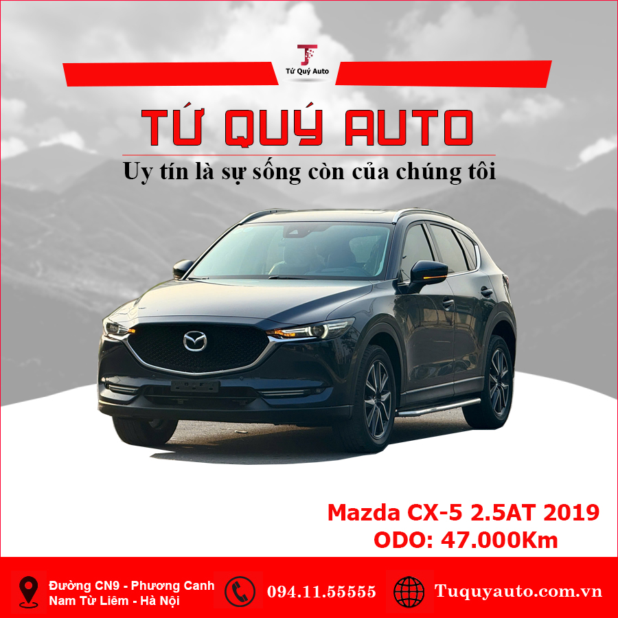 Xe Mazda CX5 2.5 AT 2WD 2019 - Xanh Đen