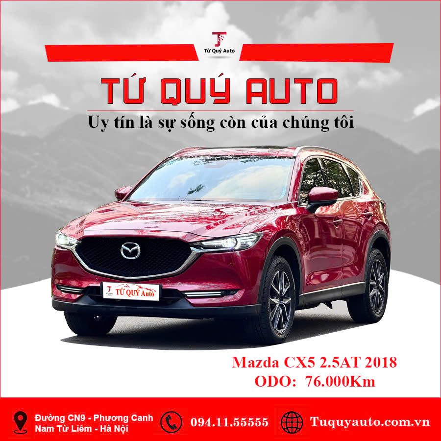 Xe Mazda CX5 2.5 AT 2WD 2018 - Đỏ