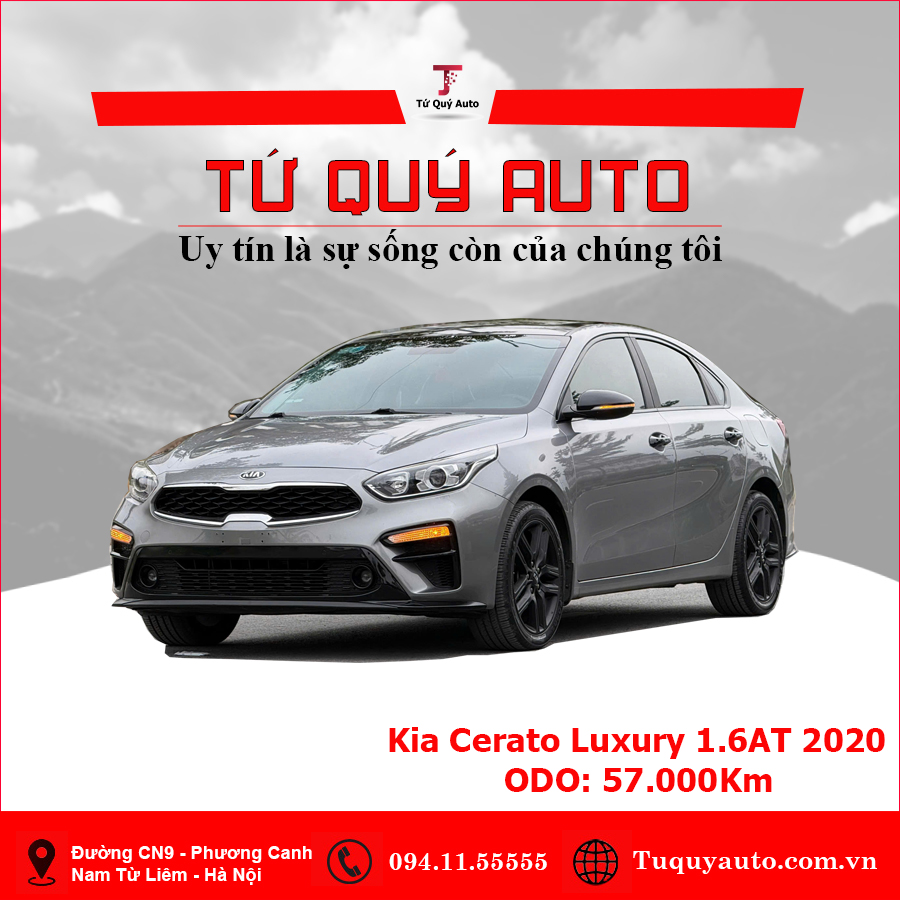 Xe Kia Cerato 1.6 AT Luxury 2020 - Xám