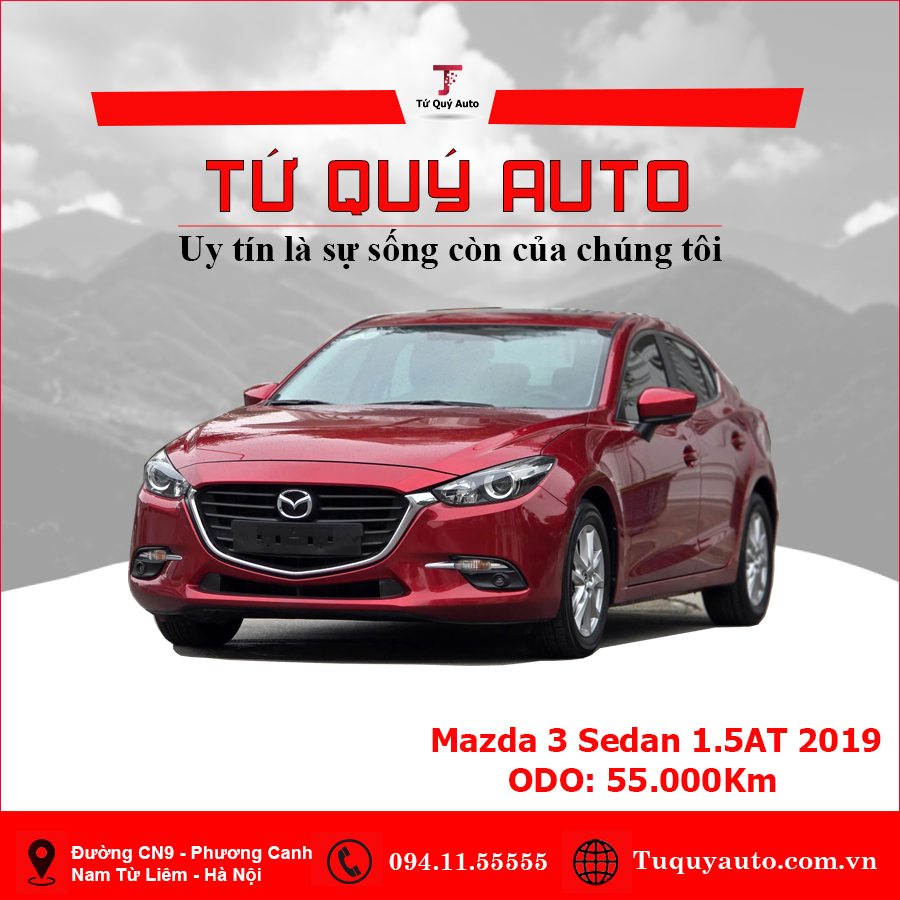 Xe Mazda 3 Sedan 1.5AT 2019 - Đỏ