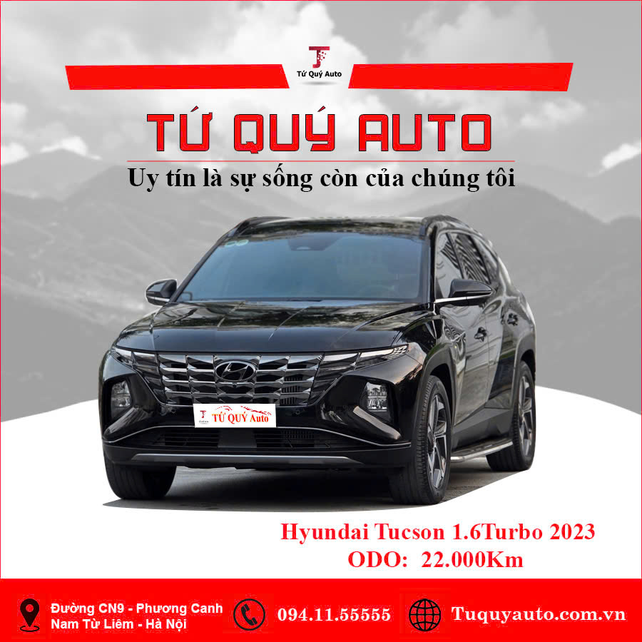 Xe Hyundai Tucson 1.6 AT Turbo HTRAC Đặc biệt 2023 - Đen