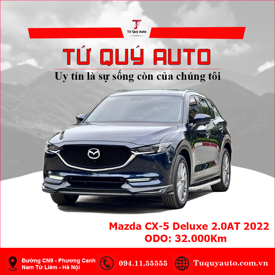 Xe Mazda CX5 Deluxe 2.0 AT 2022 - Xanh