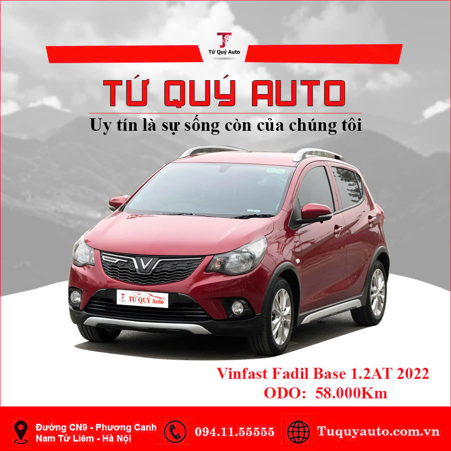 Xe VinFast Fadil Tiêu chuẩn 1.4 AT 2022 - Đỏ