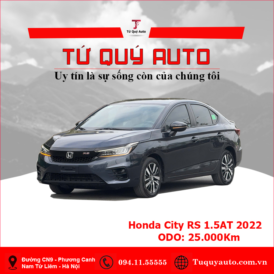Xe Honda City RS 1.5 AT 2022 - Xanh