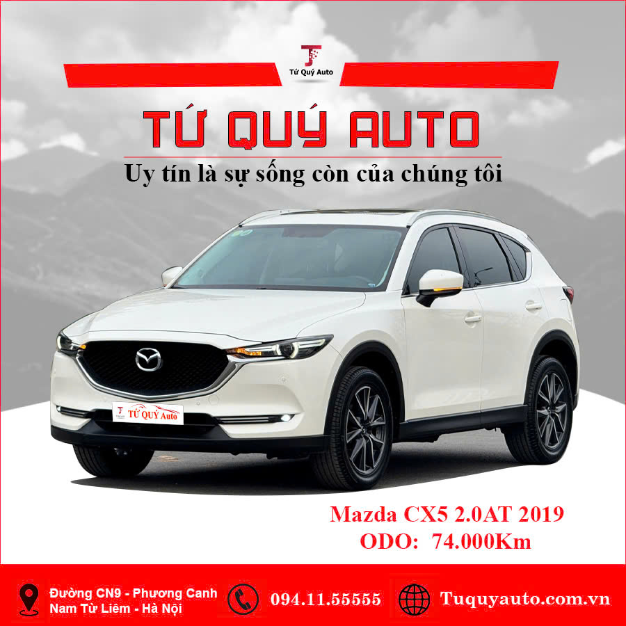 Xe Mazda CX5 2.0 AT 2019 - Trắng