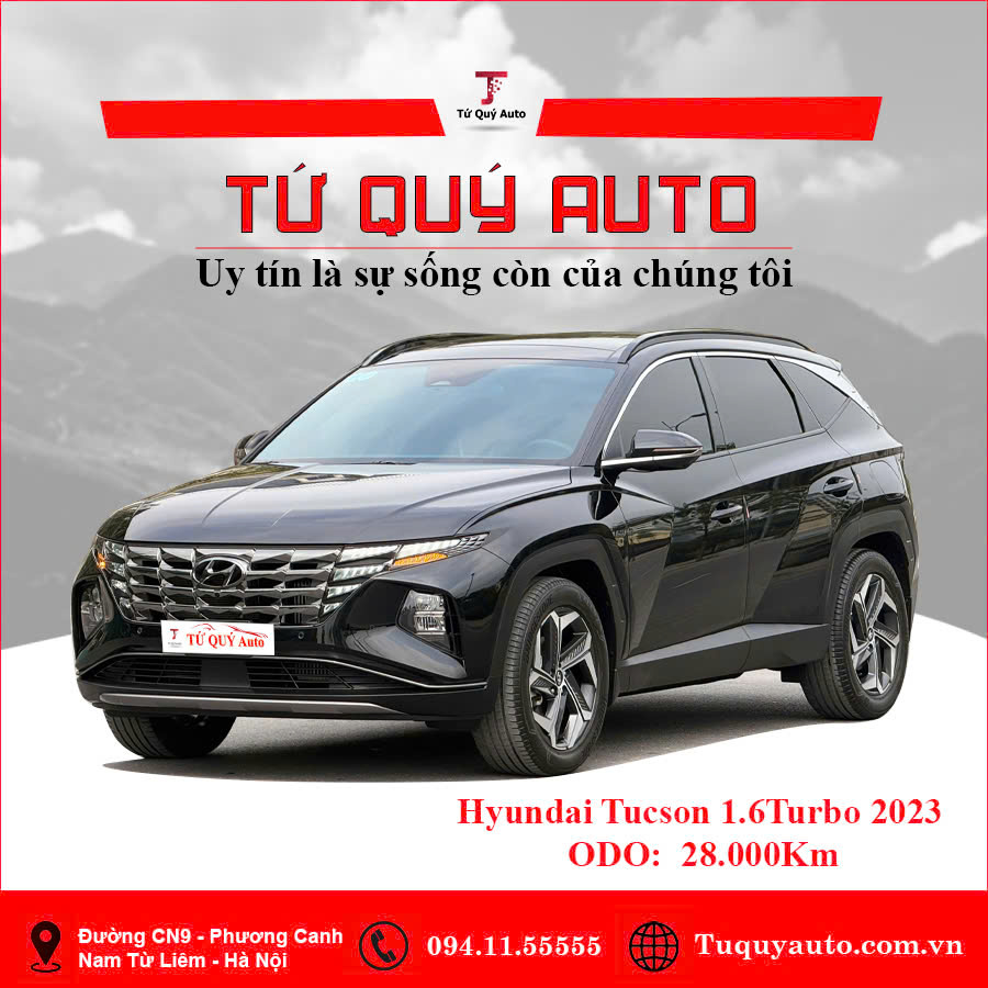 Xe Hyundai Tucson 1.6 AT Turbo HTRAC Đặc biệt 2023 - Đen