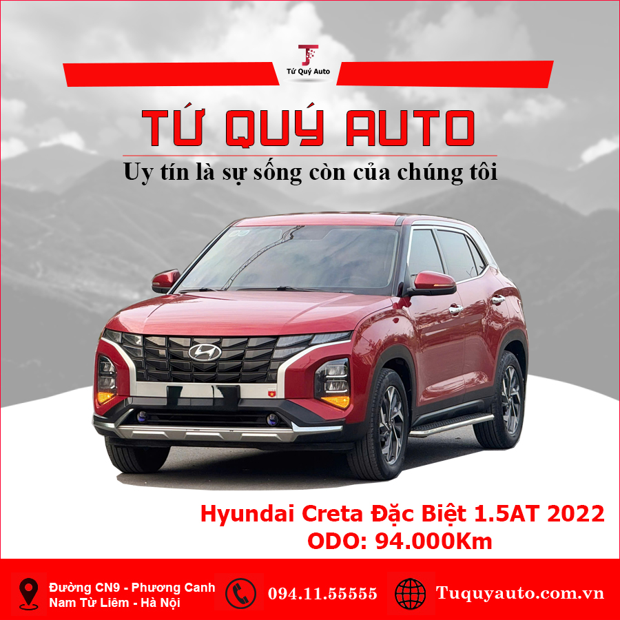 Xe Hyundai Creta Đặc biệt 1.5 AT 2022 - Đỏ