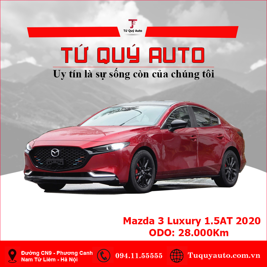 Xe Mazda 3 1.5L Luxury 2020 - Đỏ