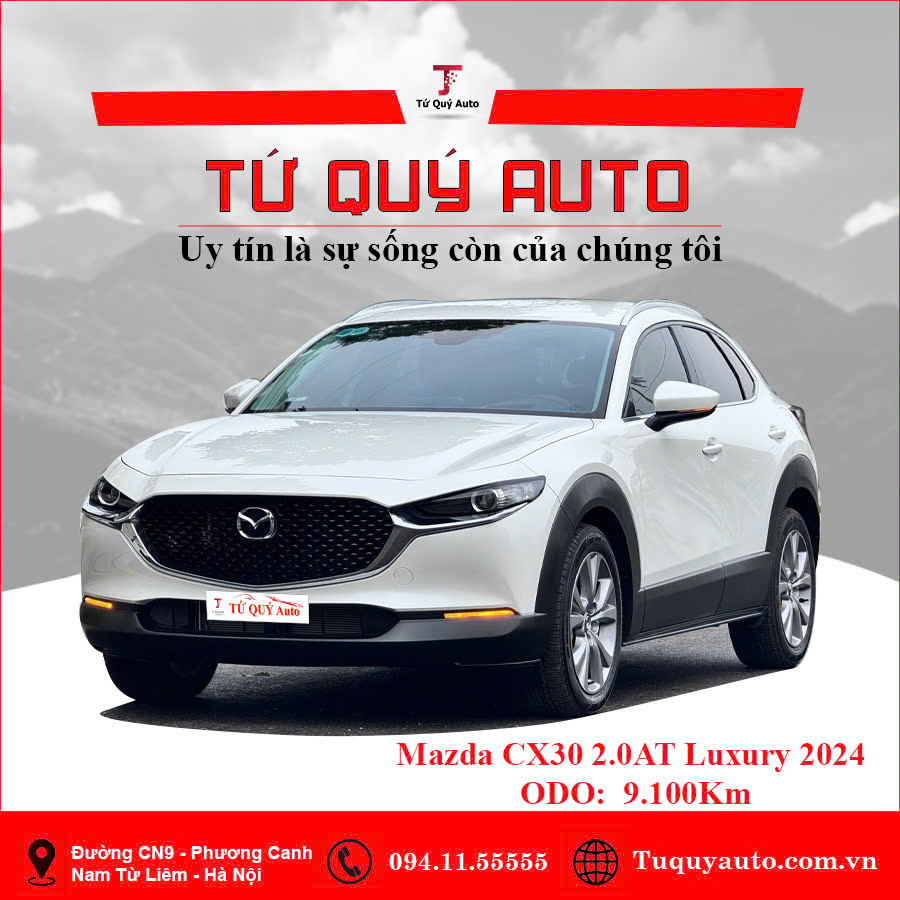 Xe Mazda CX 30 Luxury 2.0 AT 2024 - Trắng
