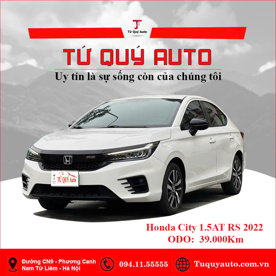 Xe Honda City RS 1.5 AT 2022 - Trắng